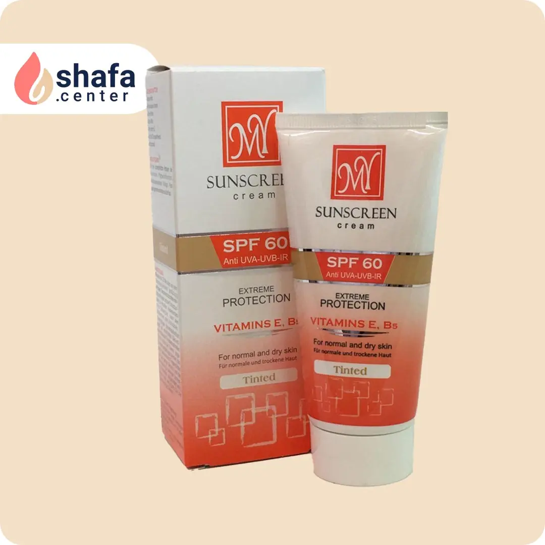 مای ضد آفتاب SPF60 رنگی وایت | مناسب پوست خشک و معمولی
