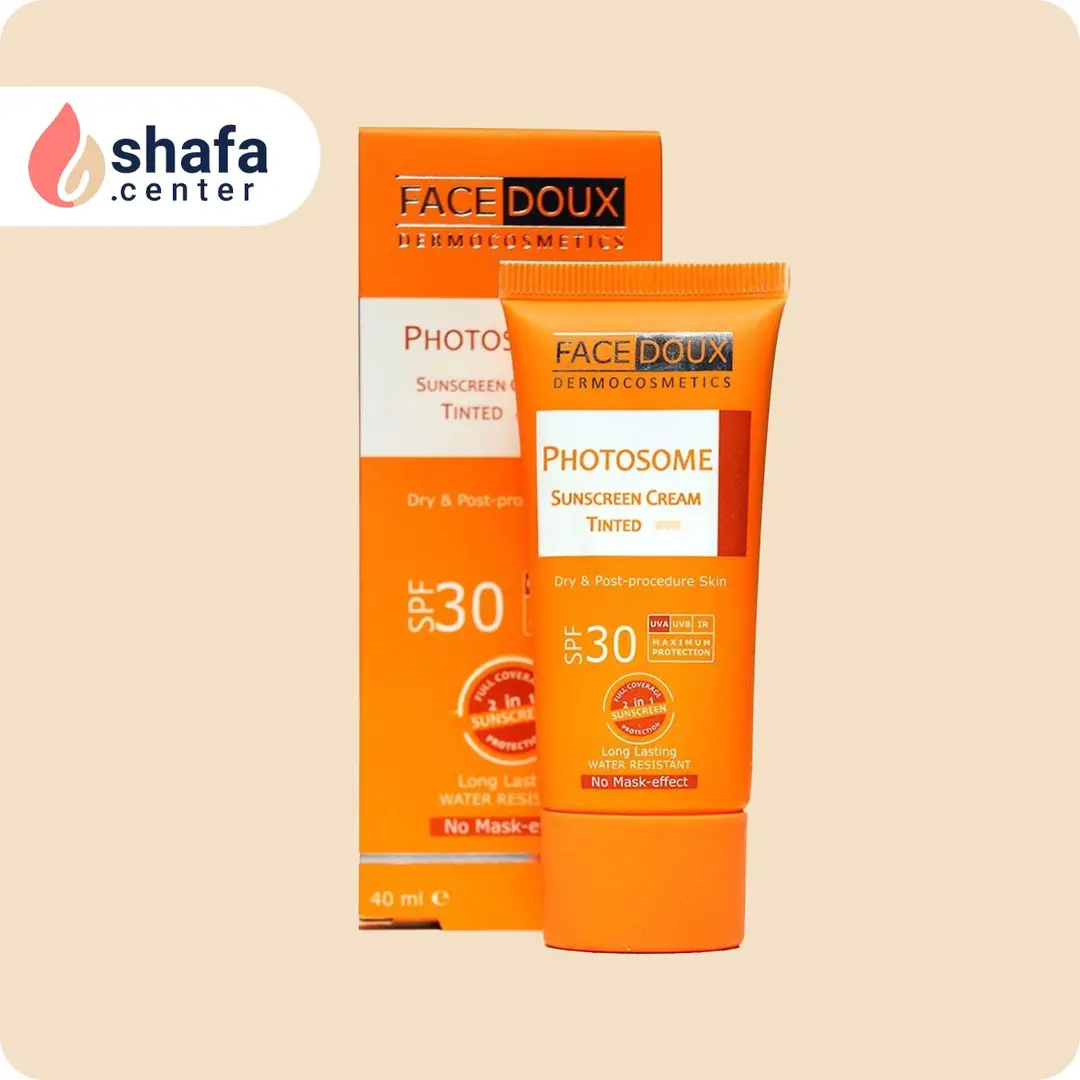 فیس دوکس ضد آفتاب SPF30 رنگی | مناسب پوست خشک و بعد از مراقبت ویژه