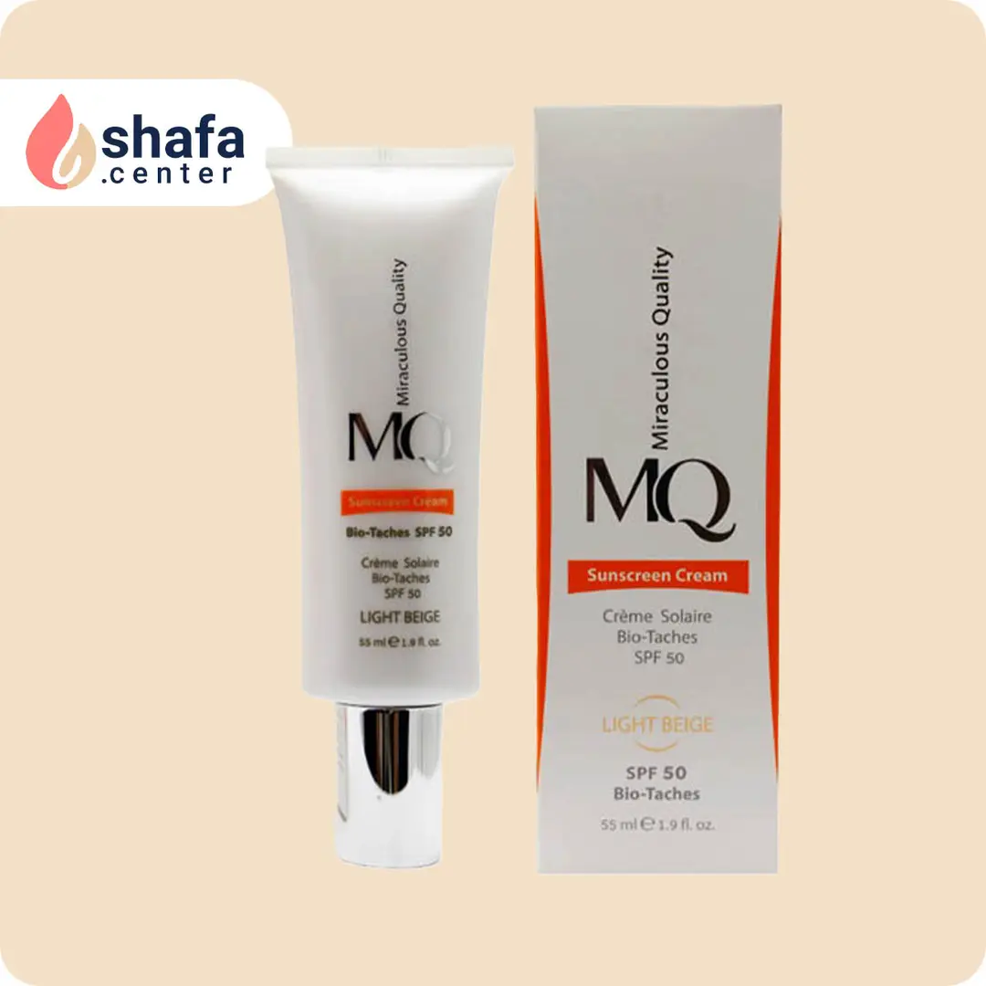 ضد آفتاب رنگی ام کیو SPF 50 بایو تاچ بژ روشن