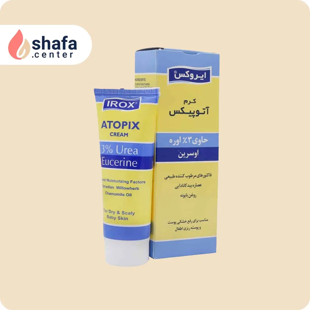 کرم کودک ایروکس مدل آتوپیکس – حاوی ۳٪ اوره – مناسب پوست خشک و آتوپیک کودکان – 75 میلی‌لیتر