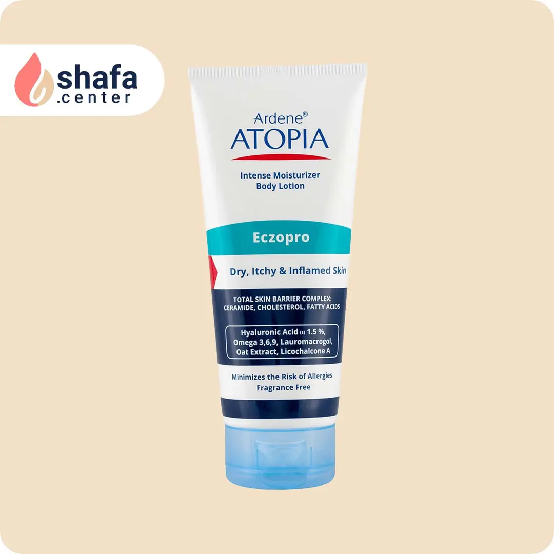 لوسیون بدن آردن آتوپیا مدل Eczo Pro – مخصوص پوست‌های خیلی خشک، آتوپیک، اگزمایی و حساس – ۲۰۰ میلی‌لیتر