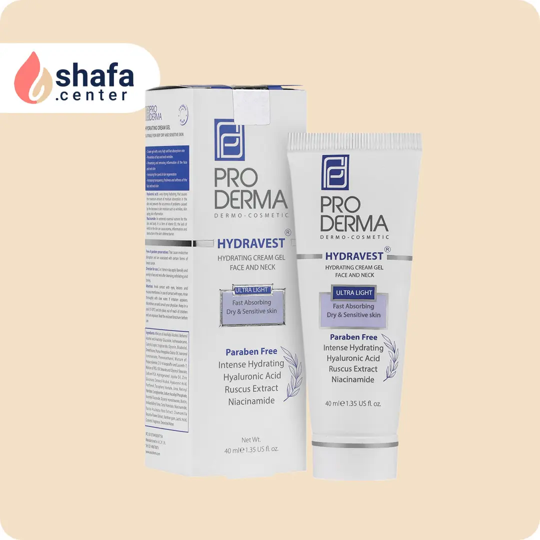 رودرما کرم ژل آبرسان صورت و گردن – مخصوص پوست خشک، خیلی خشک و حساس – ۴۰ میلی‌لیتر