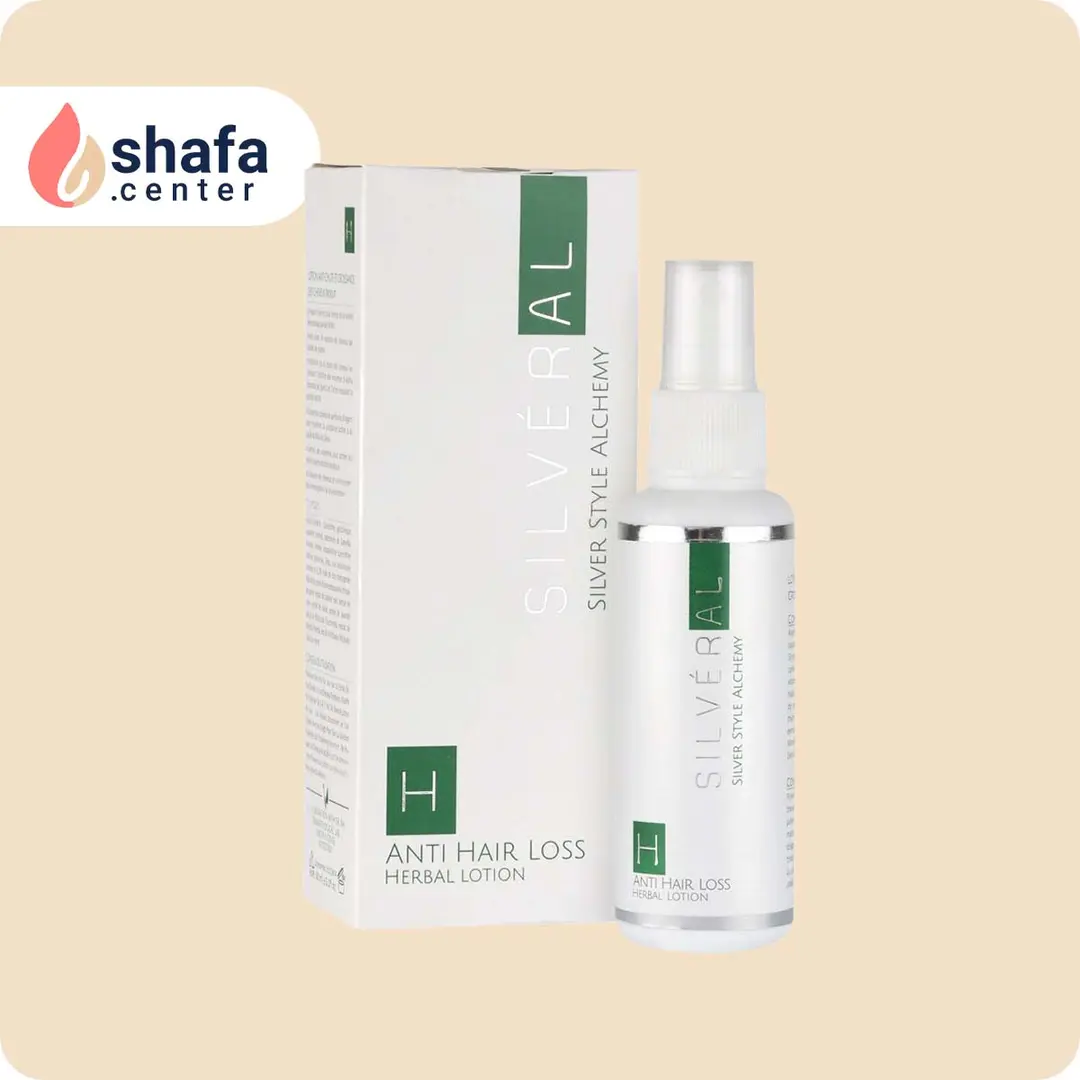 لوسیون گیاهی ضد ریزش و تقویت مو سیلورال ۶۰ میلی‌لیتر
