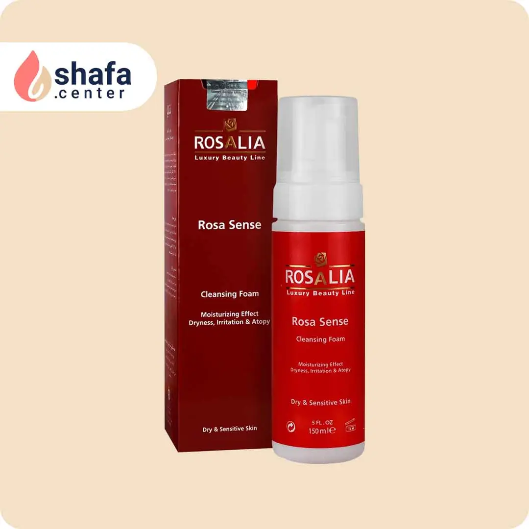 فوم پاک‌کننده صورت رزالیا رزا سنس – مناسب پوست خشک و حساس – ۱۵۰ میلی‌لیتر