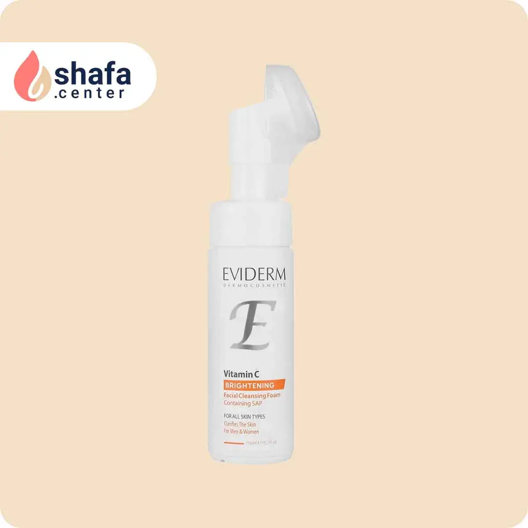فوم شستشوی صورت اویدرم ویتامین C – روشن‌کننده و ضدلک – ۱۵۰ میلی‌لیتر