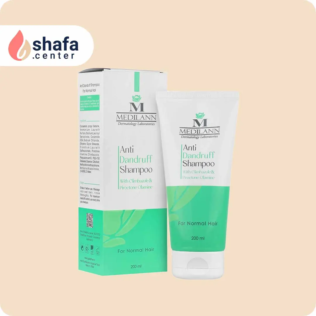 شامپو ضد شوره موی معمولی مدیلن حجم 200 میلی لیتر