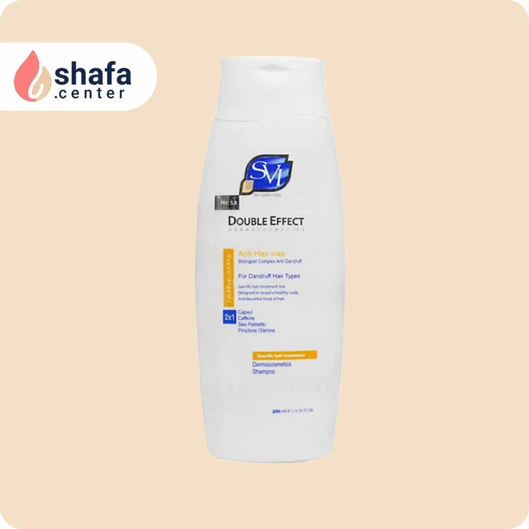 شامپو SVI دبل افکت تقویت‌کننده موهای شوره‌دار حجم 200 میلی لیتر