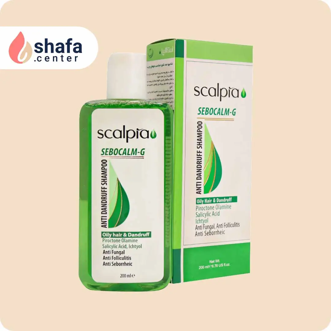 شامپو اسکالپیا ضد شوره مخصوص موهای چرب حجم  ۲۰۰ میلی‌لیتر