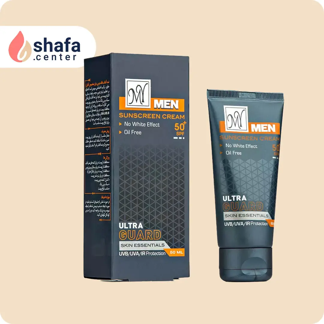 کرم ضد آفتاب مای SPF 50 – بی‌رنگ و فاقد چربی – مخصوص آقایان