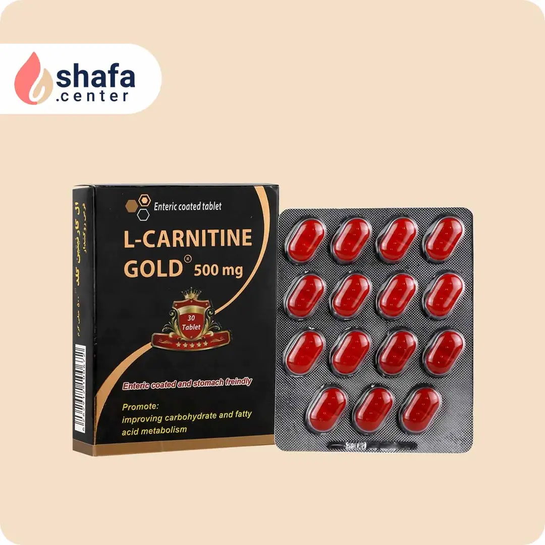 قرص ال کارنیتین گلد 500 میلی گرمی مولتی نرمال 30 عدد