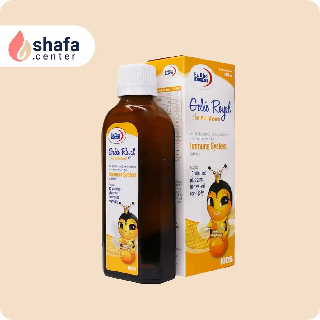 شربت ژل رویال پلاس مولتی ویتامین یوروویتال 200 میلی لیتر