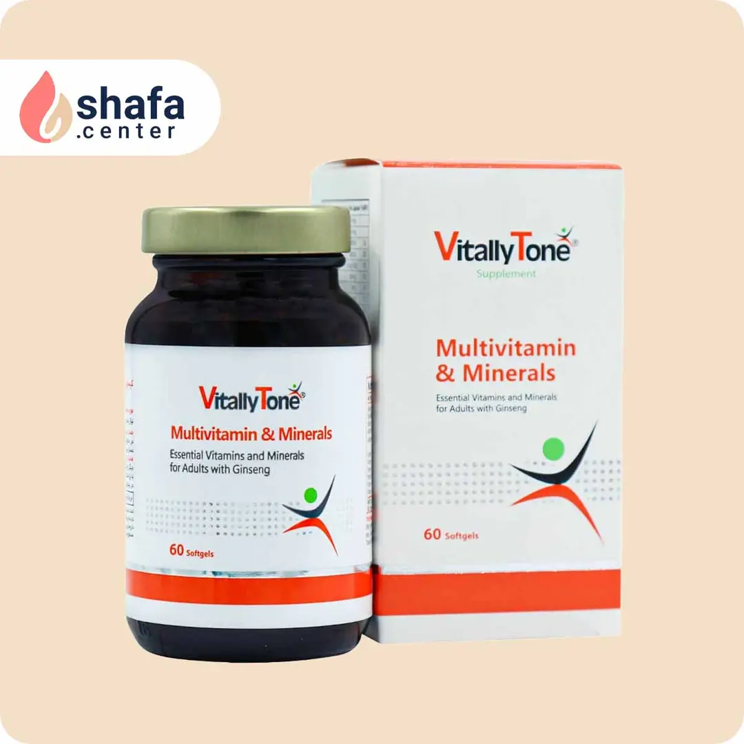 کپسول ژلاتینی نرم مولتی ویتامین و مینرال ویتالی تون60عددی