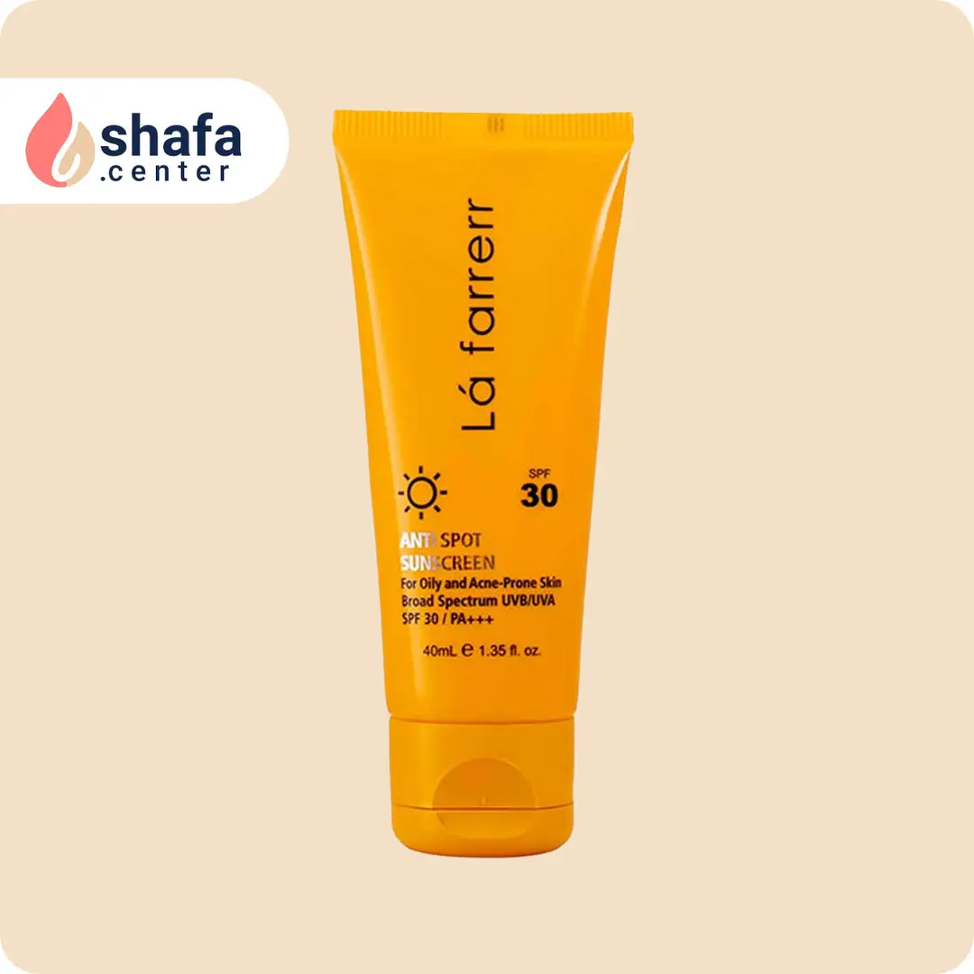 کرم ضد آفتاب و ضد لک لافارر SPF 50 – بی‌رنگ – مخصوص پوست چرب و مستعد آکنه