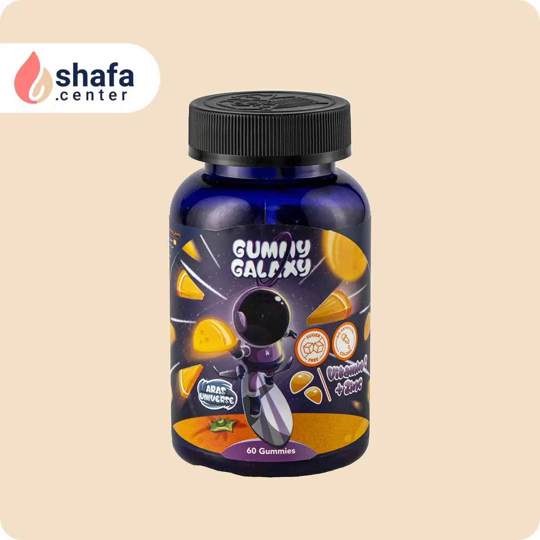 پاستیل ویتامین سی و زینک گامی گلکسی ۶۰ عددی