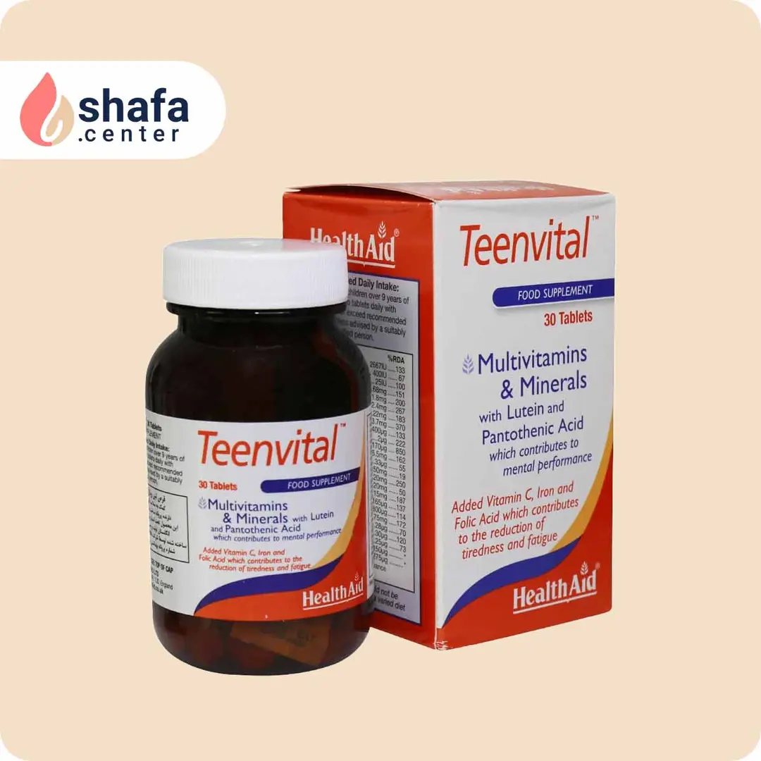 قرص مولتی ویتامین مینرال تین ویتال هلث اید 30 عدد