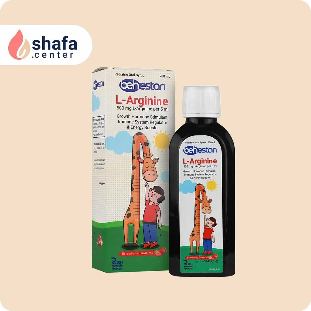 شربت ال آرژنین ۵۰۰ میلی‌گرم بهستان