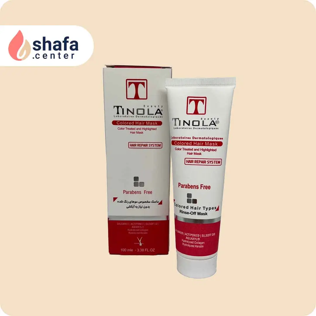 ماسک موی رنگ شده تینولا (بدون آبکشی)  ۱۰۰ میلی‌لیتر