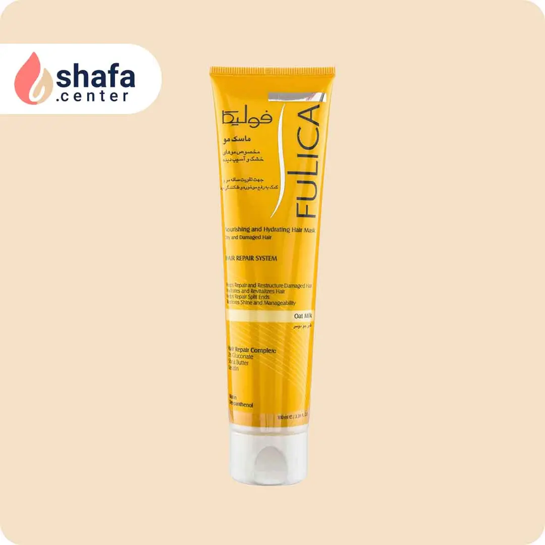 ماسک مو خشک و آسیب دیده فولیکا (بدون آبکشی) حجم ۱۰۰ میلی‌لیتر