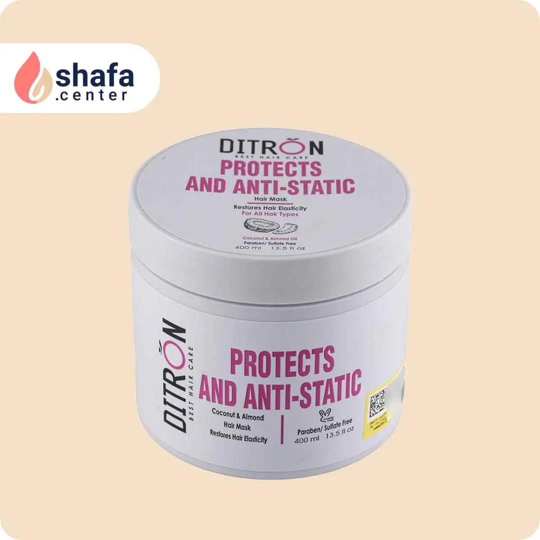 ماسک مو مرطوب کننده حاوی روغن نارگیل و بادام دیترون (۴۰۰ میلی‌لیتر)