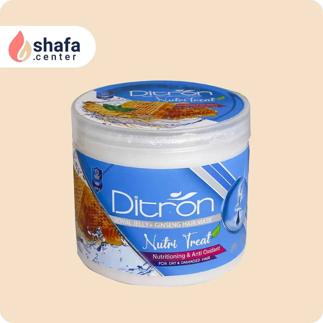 ماسک مو نوتری تریت رویال ژل+ جینسینگ مو خیلی خشک رنگ و آسیب دیده دیترون (با آبکشی)400 م