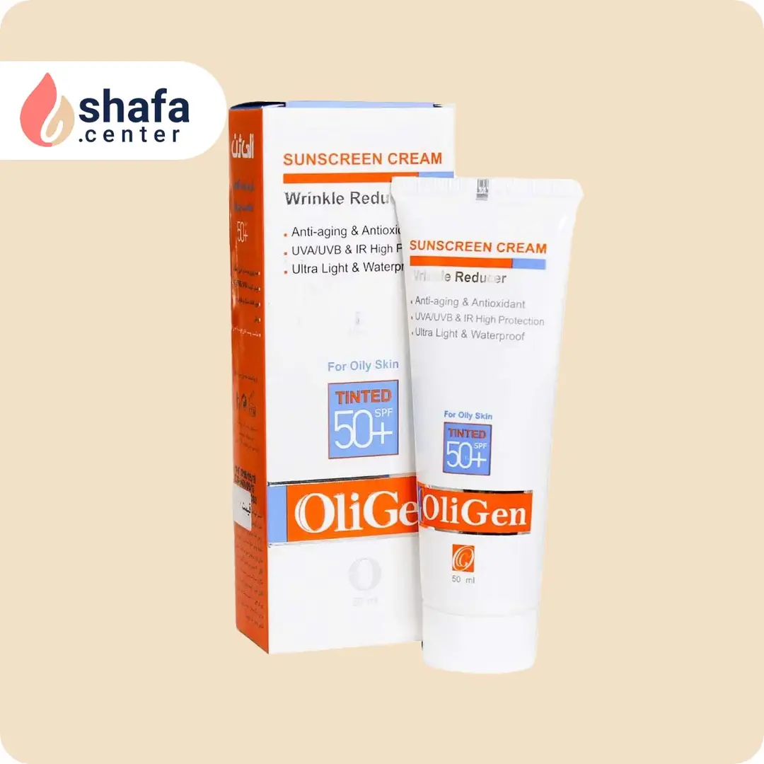 ضد آفتاب رنگی الی ژن SPF 50 مخصوص پوست چرب
