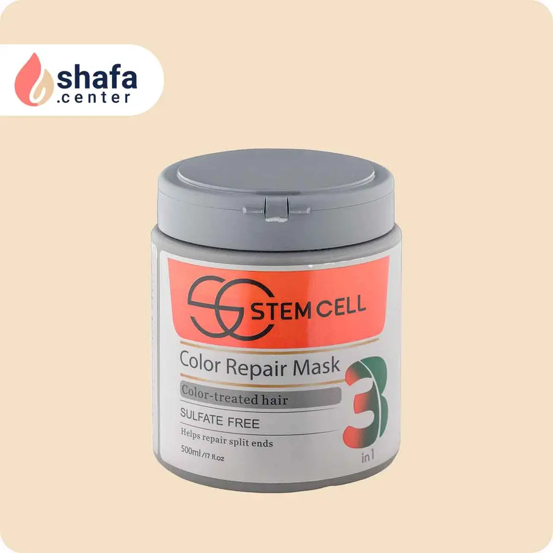 ماسک مو استم سل مدل 3in1 مناسب موهای رنگ و هایلایت شده۴۵۰ میلی‌لیتر