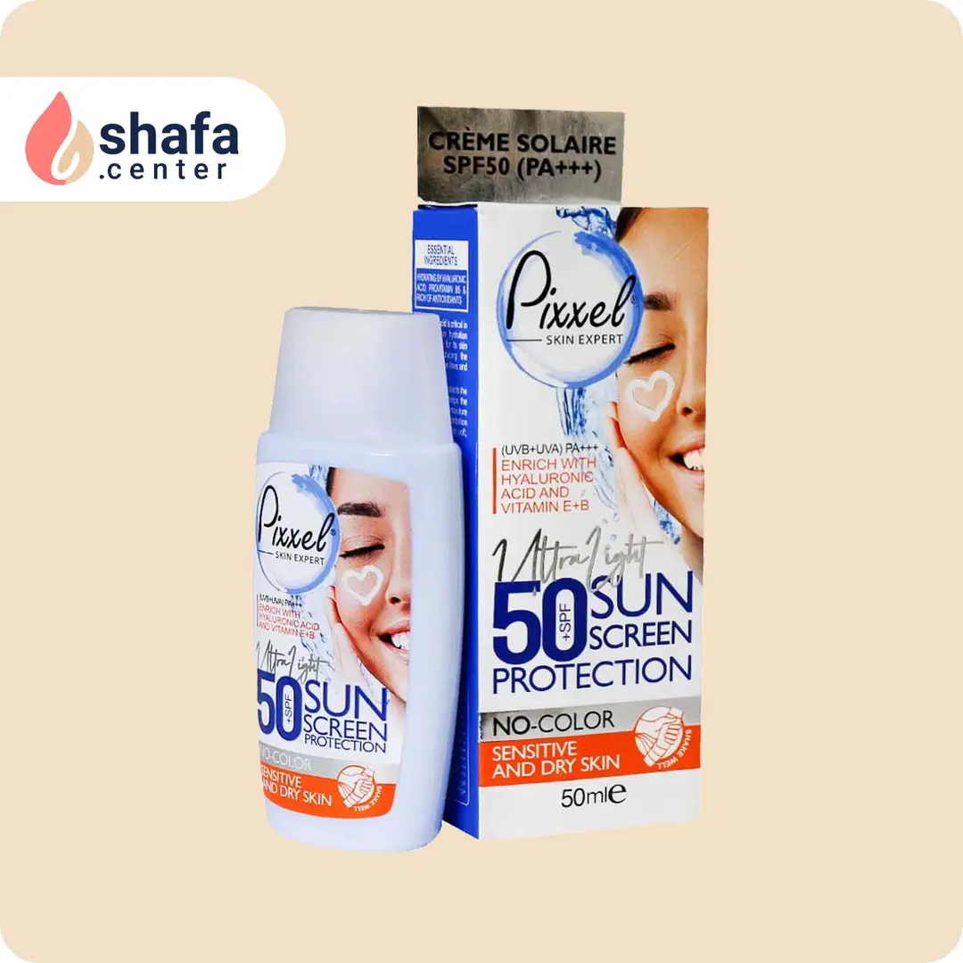 ضد آفتاب پیکسل SPF50 بژ روشن | مناسب پوست خشک، معمولی و حساس