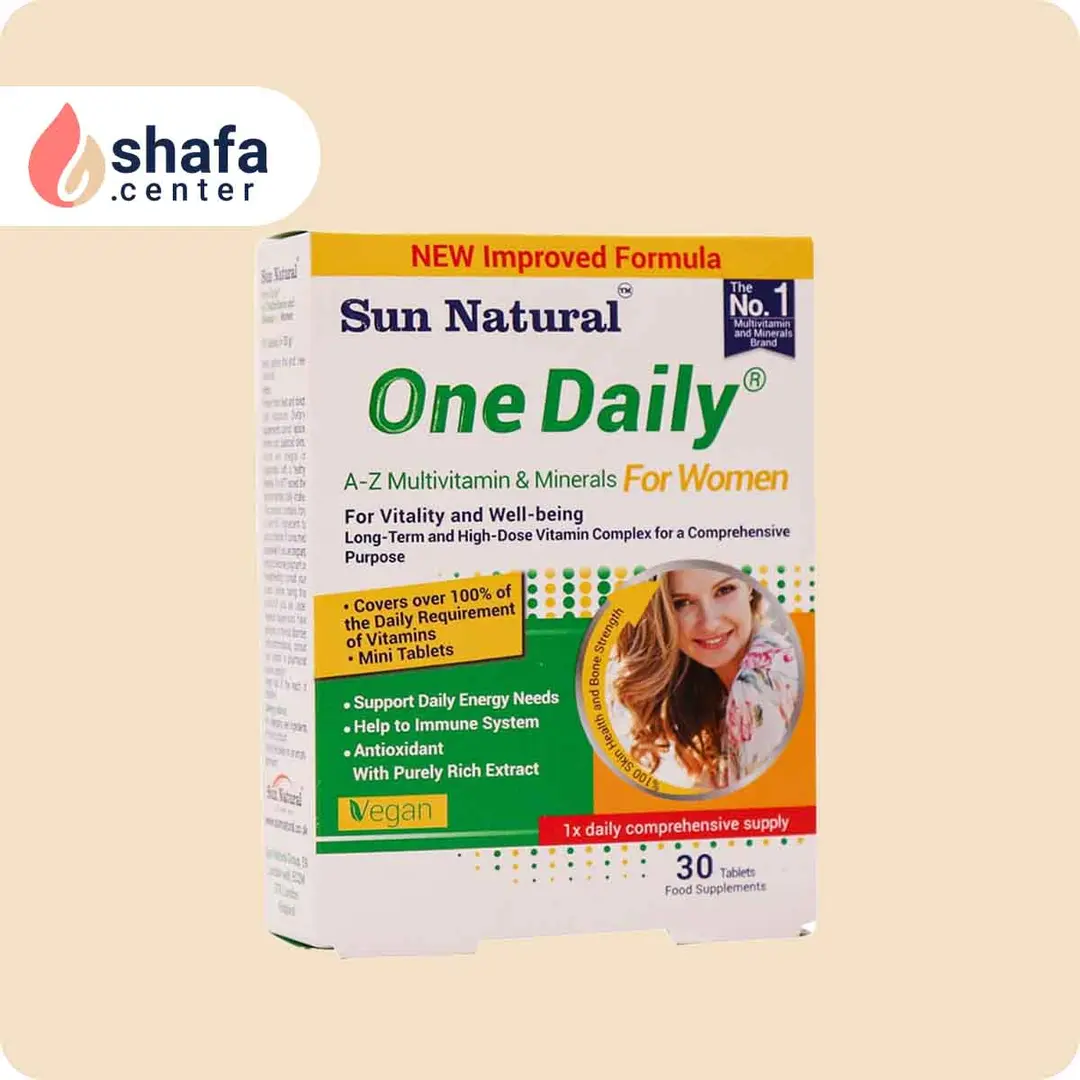 قرص مولتی ویتامین و مینرال وان دیلی بانوان سان نچرال 30 عدد