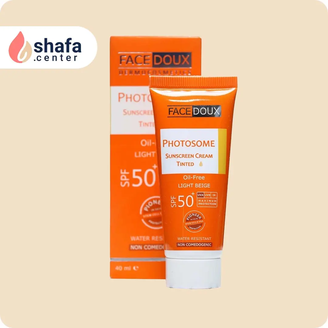 فیس دوکس ضد آفتاب SPF50 بژ متوسط | مناسب پوست چرب، جوش‌دار و حساس