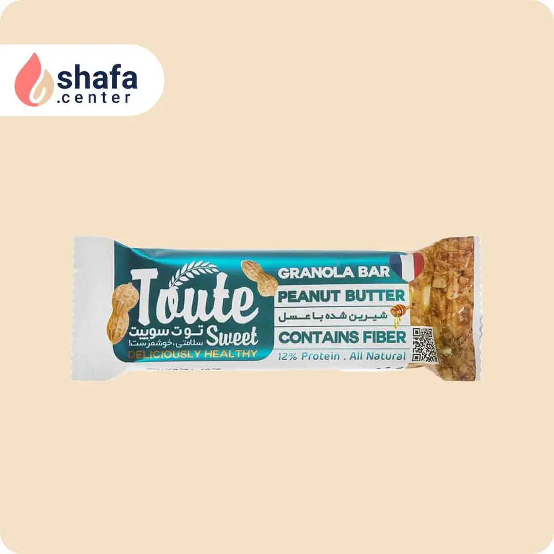 گرانولا بار کره بادام‌زمینی توت‌سوییت