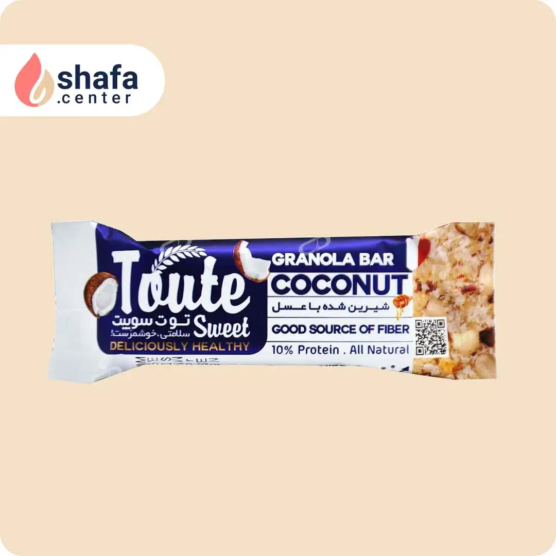 گرانولا بار با جو پرک با نارگیل توت سوییت