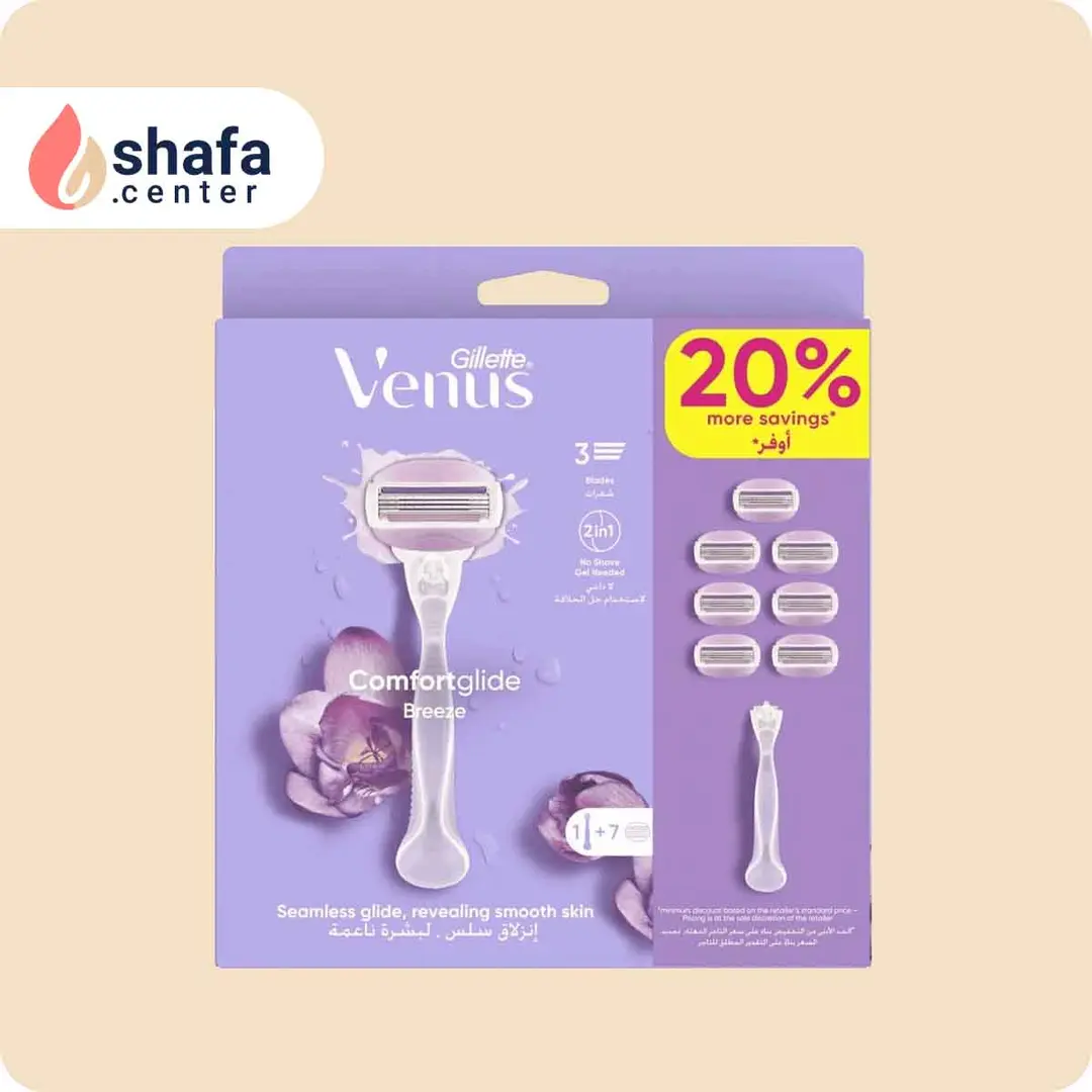 ژیلت خودتراش ونوس 3 لبه با 7 عدد یدک