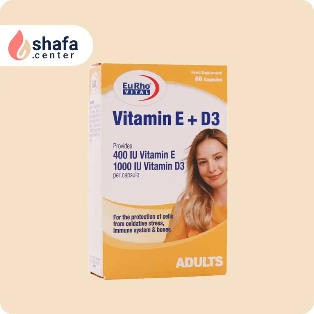 کپسول ویتامین E و D3 یوروویتال 60 عدد