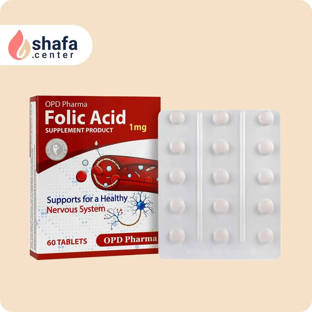 قرص فولیک اسید او پی دی فارما 60 عدد