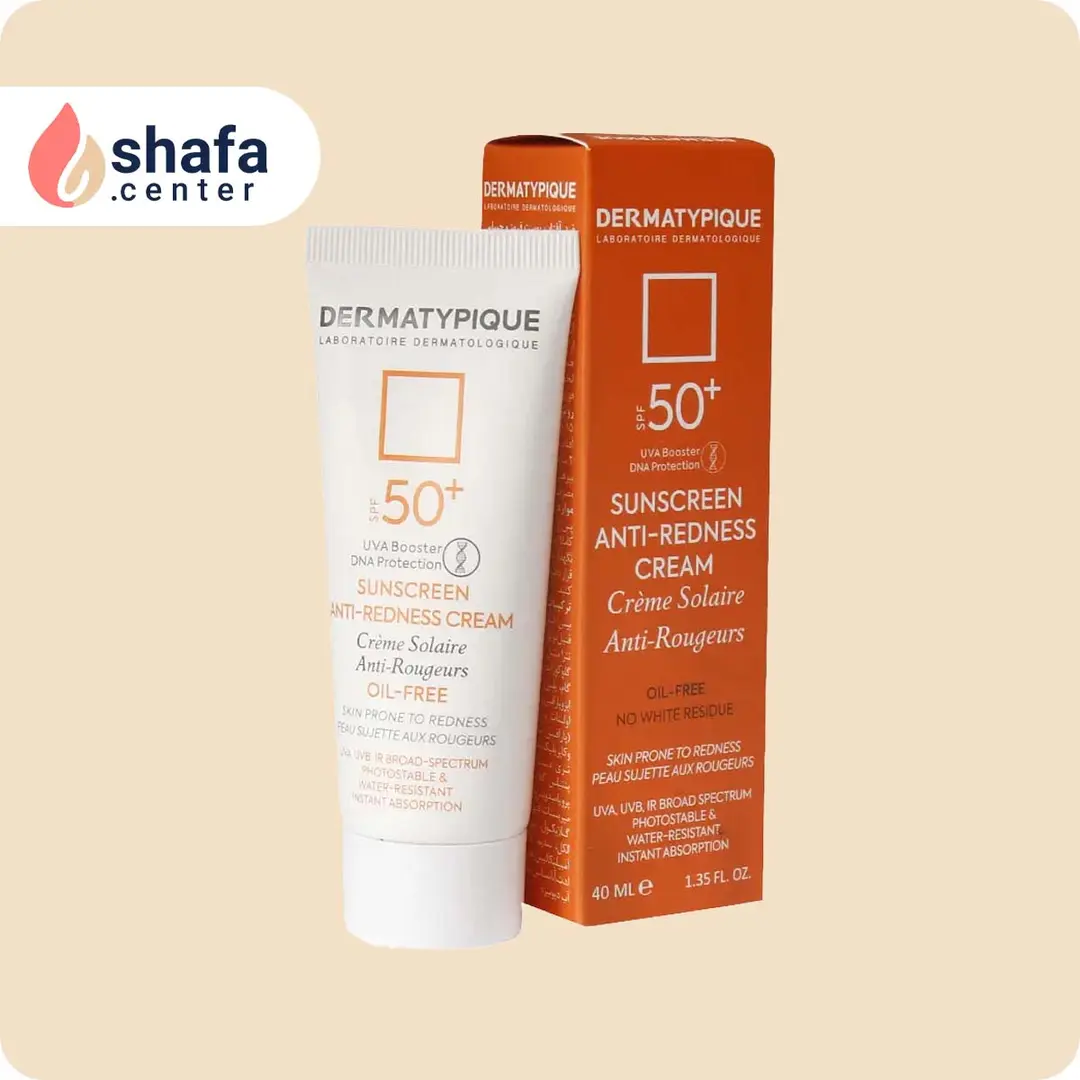 کرم ضد آفتاب درماتیپک SPF 50 مخصوص پوست قرمز، حساس و فاقد چربی