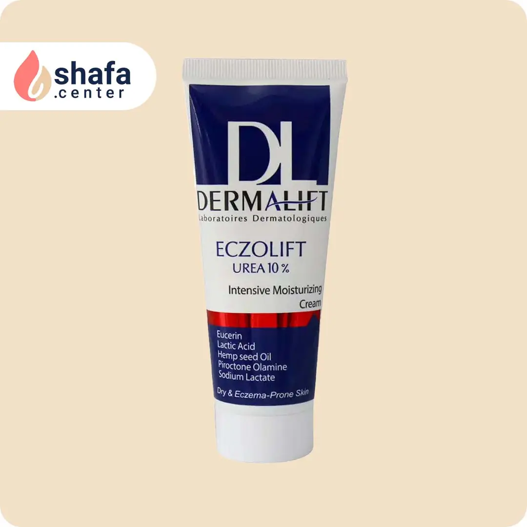 کرم مرطوب‌کننده و نرم‌کننده درمالیفت حاوی اوسرین و اوره ۱۰٪ – مناسب پوست خشک، زبر و حساس – ۷۵ میلی‌لیتر