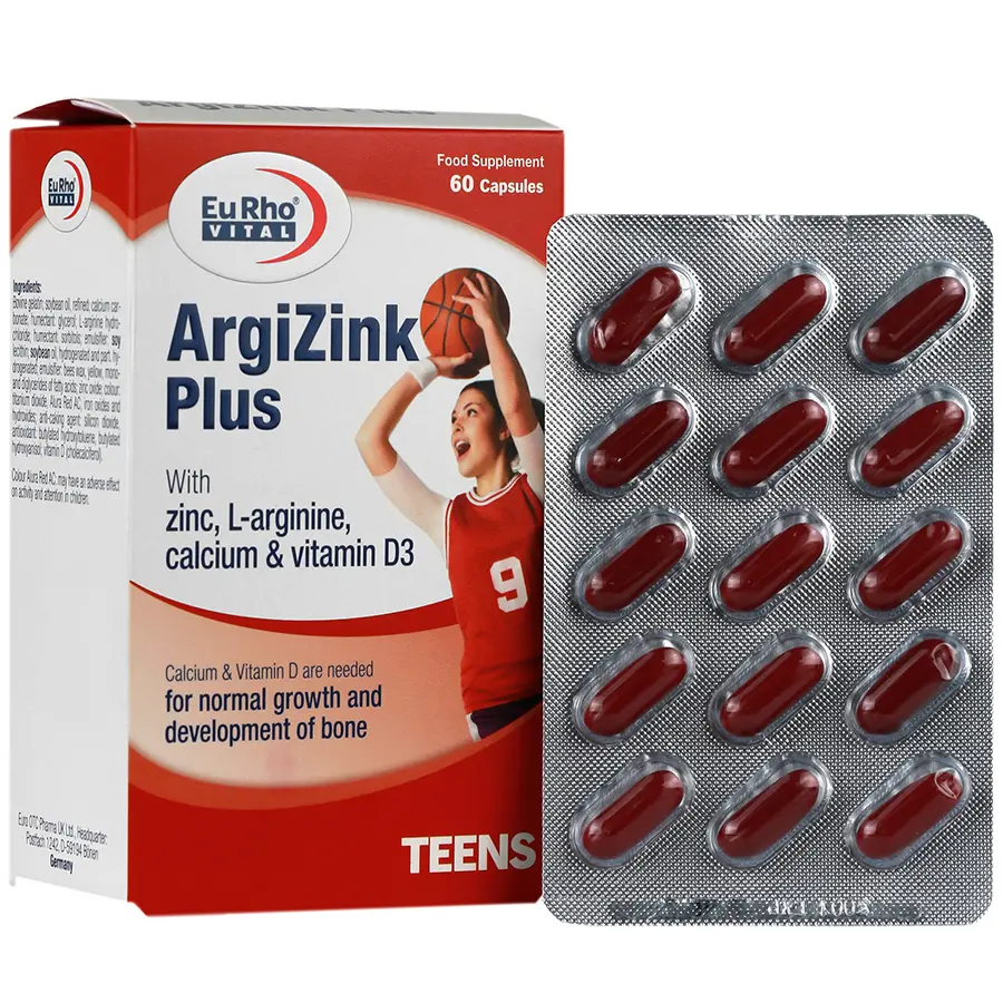 کپسول آرژی زینک پلاس یوروویتال - 60 عدد