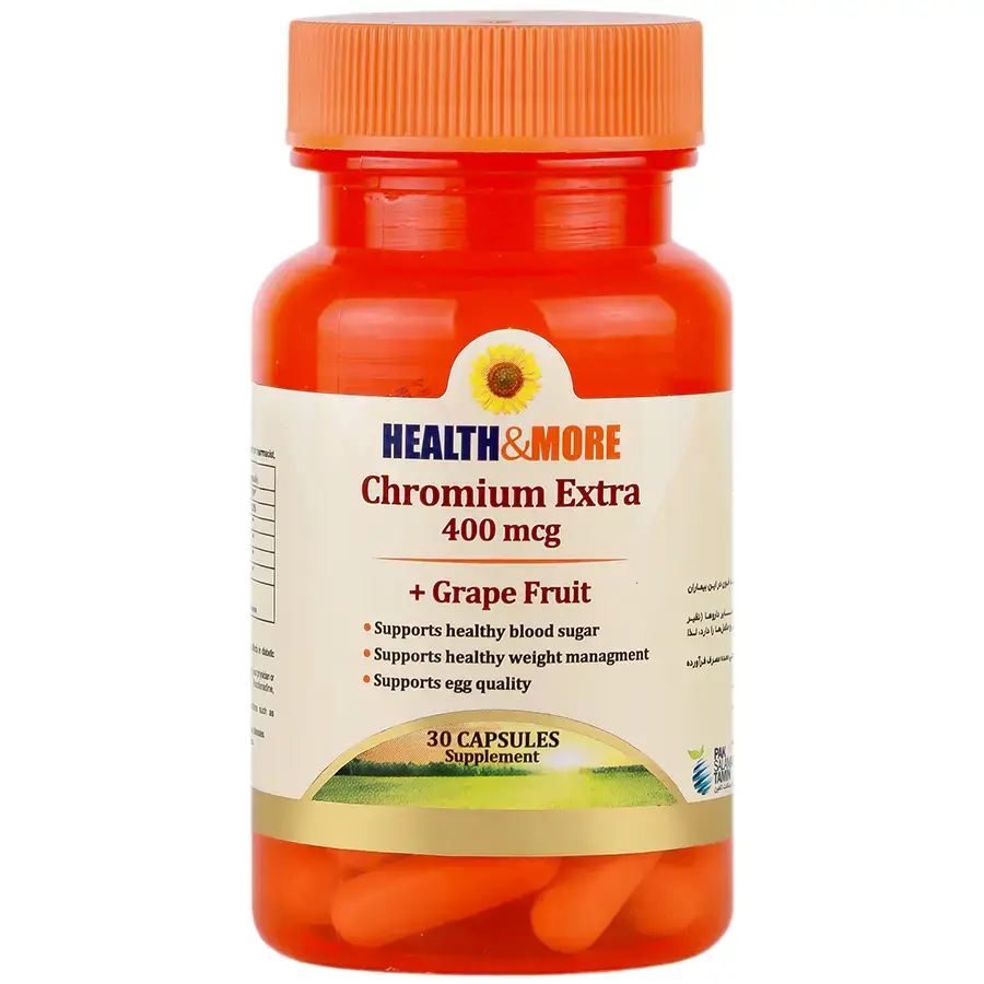 کپسول کرومیوم اکسترا 400 هلث اند مور - 30 عدد