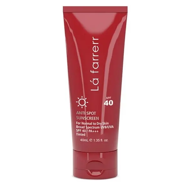 کرم ضد آفتاب و ضد لک SPF 40 پوست خشک و معمولی لافارر - بژ روشن