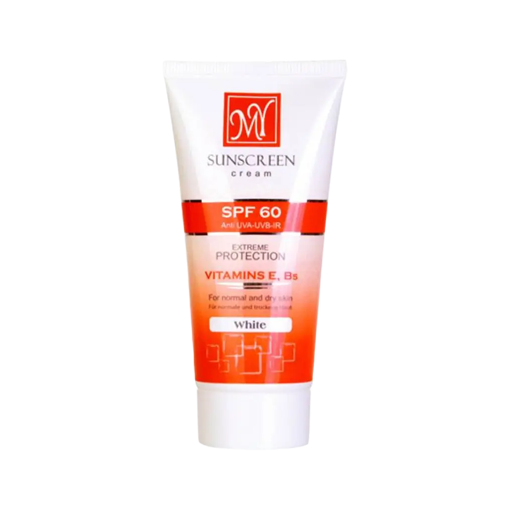 کرم ضد آفتاب SPF۶۰ مای بی رنگ مناسب پوست های معمولی و خشک ۵۰ میلی لیتر